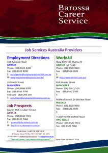 Job Services Australia Providers Employment Directions Workskil  16 Staehr Street