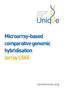 Molecular genetics / Microarrays / Comparative genomic hybridization / Chromosomal abnormalities / Array-comparative genomic hybridization / Deletion / Chromosome / Gene duplication / Y chromosome / Genetics / Biology / Cytogenetics