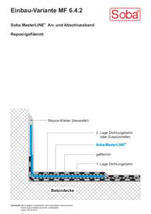 Einbau-Variante MF[removed]Soba MasterLINE® An- und Abschlussband Repoxi/geflämmt Repoxi-Kleber (besandet) 2. Lage Dichtungsbahn