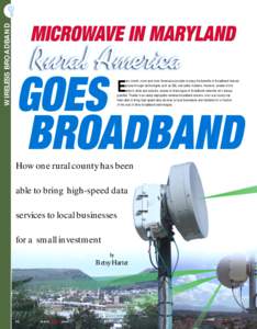 Telecommunications engineering / Fixed wireless / Internet access / Internet service provider / Backhaul / Microwave transmission / Add-drop multiplexer / Municipal broadband / Wireless local loop / Wireless networking / Technology / Wireless