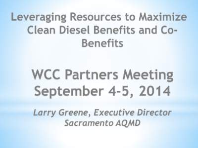 2014 WCC Partners Meeting: