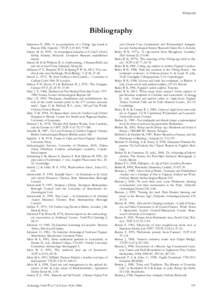 Bibliography  Bibliography Abramson P, 2000, ‘A re-examination of a Viking Age burial at Beacon Hill, Aspatria’, TTCWAAS 100, Adams M H, 1995, An archaeological evaluation at St Chad’s Church,