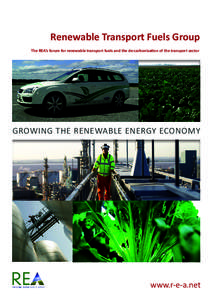 Renewable Transport Fuels Group The REA’s forum for renewable transport fuels and the de-carbonisation of the transport sector GROWING THE RENEWABLE ENERGY ECONOMY  www.r-e-a.net