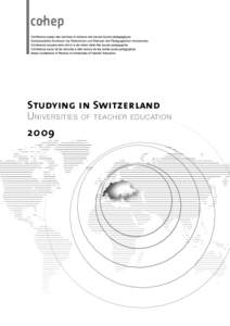 Studying in Switzerland U niversities[removed]of teacher education