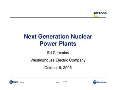 Energy / Nuclear Power 2010 Program / Combined Construction and Operating License / AP1000 / Economic Simplified Boiling Water Reactor / Westinghouse Electric Company / Advanced boiling water reactor / Economics of new nuclear power plants / William States Lee III Nuclear Generating Station / Nuclear energy in the United States / Nuclear technology / Nuclear physics