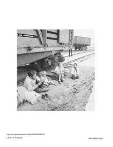 Family who traveled by freight train. Washington, Toppenish, Yakima Valley