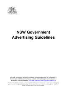 Microsoft Word - NSW Gov Advertising Guidelines.doc