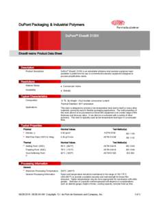 Datasheet - Elvax® Packaging 31