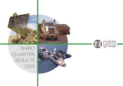 THIRD QUARTER RESULTS 2009  Financial highlights Year-to-date (“YTD”) nine months ended September 30, 2009  Group revenue of $21.6 billion  Tonnage volume increased 23% to[removed]million MT
