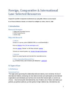 Online law databases / Westlaw / HeinOnline / Law Library of Congress / International constitutional law / Comparative law / Law report / Index to Foreign Legal Periodicals / LexisNexis / Law / Legal research / Research