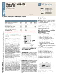 Signal transduction / AKT / Buffers / Phosphoinositide 3-kinase / Phosphorylation / Mammalian target of rapamycin / Tris-buffered saline / Biology / Protein kinases / Cell signaling