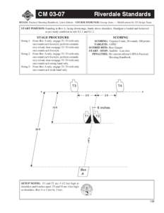 CM[removed]Riverdale Standards RULES: Practical Shooting Handbook, Latest Edition COURSE DESIGNER: George Jones — Modifications by US Design Team