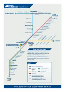 ROUTE MAP Bellarena LONDONDERRY  Castlerock