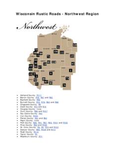 Wisconsin Rustic Roads - Northwest Region