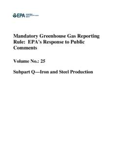 MRR-Vol-25-Subpart Q-Iron and Steel Production September2009