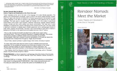 Arctic / Yamalo-Nenets Autonomous Okrug / Ethnic groups in Russia / Indigenous peoples of Europe / White Sea / Nenets people / Reindeer / Nomad / Piers Vitebsky / Physical geography / Cultural anthropology / Extreme points of Earth