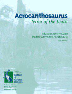 Acrocanthosaurus Terror of the South Educator Activity Guide
