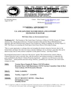For Immediate Release August 20, 2007 Contact:  Elena Temple ([removed])