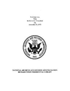 Richard Nixon / Presidential library / Law / Politics of the United States / Ronald H. Walker / Political parties in the United States