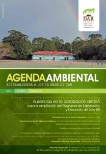 Foto: Asunta Santillán / DAR  AGENDA AMBIENTAL ACERCÁNDONOS A LOS 10 AÑOS DE DAR AÑO: 3