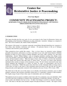 Microsoft Word - Hate Crime Community Peacebuilding 1st Yr Report.doc