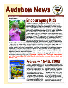 Audubon News Volume 13, Issue 6	 Monthly Meeting February 2008