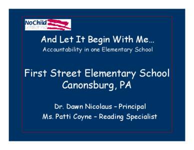 First Street Elementary School (PPT)