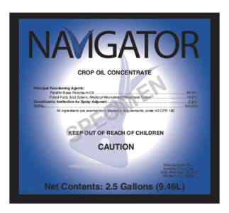 NA IGATOR N E CROP OIL CONCENTRATE