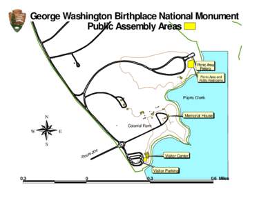 George Washington Birthplace National Monument Public Assembly Areas Picnic Area Parking Picnic Area and