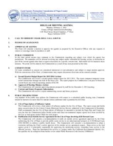 Local Agency Formation Commission of Napa County Subdivision of the State of California We Manage Government Boundaries, Evaluate Municipal Services, and Protect Agriculture Brian J. Kelly, Chair Joan Bennett, Vice Chair