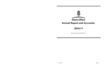 Home Office annual report and accounts[removed]