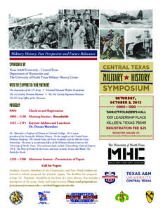 Military History Symposium Logo