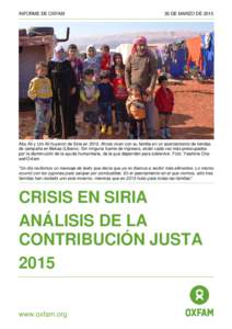 Crisis en Siria: Análisis de la contribución justa 2015