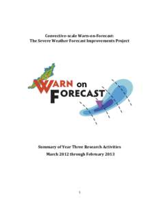          Convective­scale Warn­on­Forecast:  