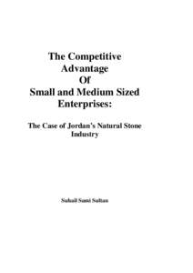 Levant / Western Asia / Small and medium enterprises / Kruskal–Wallis one-way analysis of variance / Asia / Fertile Crescent / Jordan