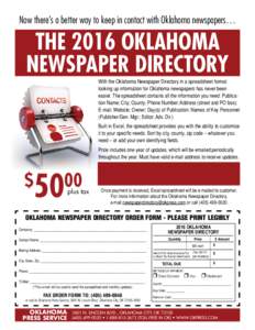 2016 Newspaper Directory Promo.indd