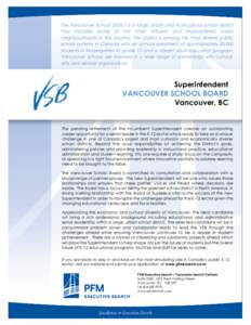 Geography of Canada / Greater Vancouver Regional District / Vancouver / Superintendent