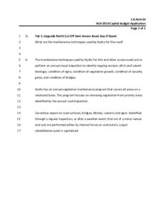 CA‐NLH‐34  NLH 2014 Capital Budget Application  Page 1 of 1  1   Q. 