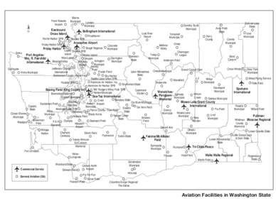 WTP Map - Aviation Facilities in Washington State