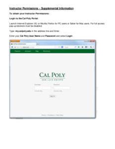 Filesystem permissions / California Polytechnic State University