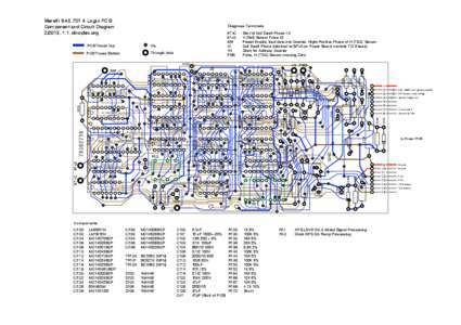 Marelli SAE 701 A Logic PCB Component and Circuit Diagram[removed], 1.1, dinoplex.org Diagnose Terminals
