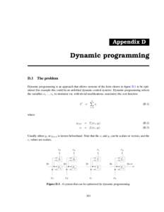 Appendix D  Dynamic programming D.1