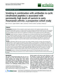 Autoimmune diseases / Connective tissue diseases / Arthritis / Rheumatology / Rheumatoid arthritis / Anti-citrullinated protein antibody / Rheumatoid factor / Survivin / Autoantibody / Medicine / Health / Biology