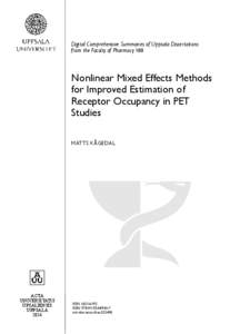 Neuroimaging / Pharmacology / Biomolecules / Medical physics / Binding potential / Pharmacokinetics / Receptor antagonist / Metabotropic glutamate receptor 5 / Radioligand / Biology / Medicine / Chemistry