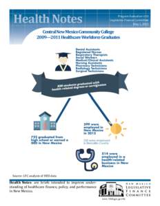 Health Notes  Program Evaluation Unit Legislative Finance Committee May 1, 2015