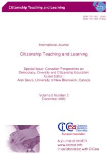 Globalization / Citizenship education / Citizenship / Canadian nationality law / Will Kymlicka / Ali A. Abdi / Nationality / Education / Global citizenship / Globalism