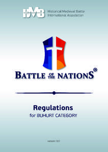 version 1.0.1  Regulations for BUHURT CATEGORY 1 GENERAL REGULATIONS 1.1.