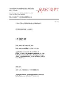 Government of Australia / Politics of Australia / Australian Fair Pay Commission / Australia / Macroeconomics / Australian Industrial Relations Commission / Minimum wage / Construction /  Forestry /  Mining and Energy Union / Industrial award / Employment compensation / Australian labour law / Human resource management