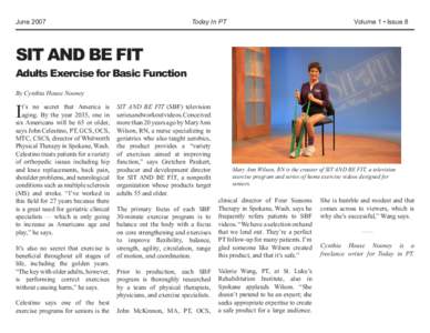 Sit and Be Fit / Mary Ann Wilson / Physical therapy / Medicine / Health / Exercise