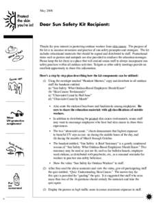 Ultraviolet / 7I / Skin cancer / Sunscreen / Sunlight / Electromagnetic radiation / Sun tanning / Skin Cancer Foundation